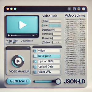 Video schema markup generator